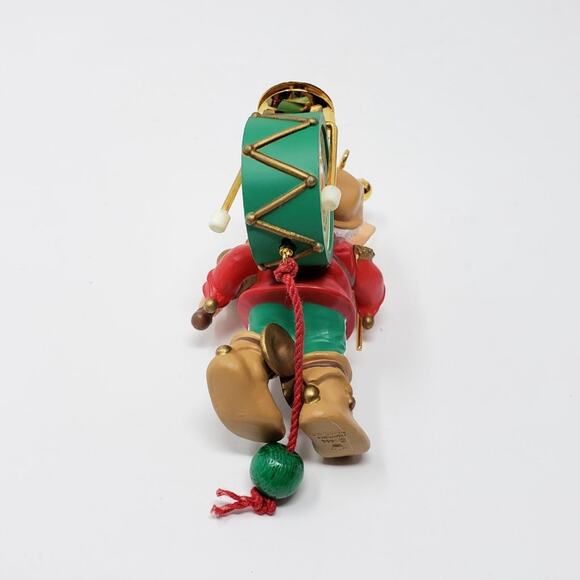 1993 Hallmark One-Elf Marching Band Handcrafted Brass Keepsake Holiday Ornament - Picture 4 of 13